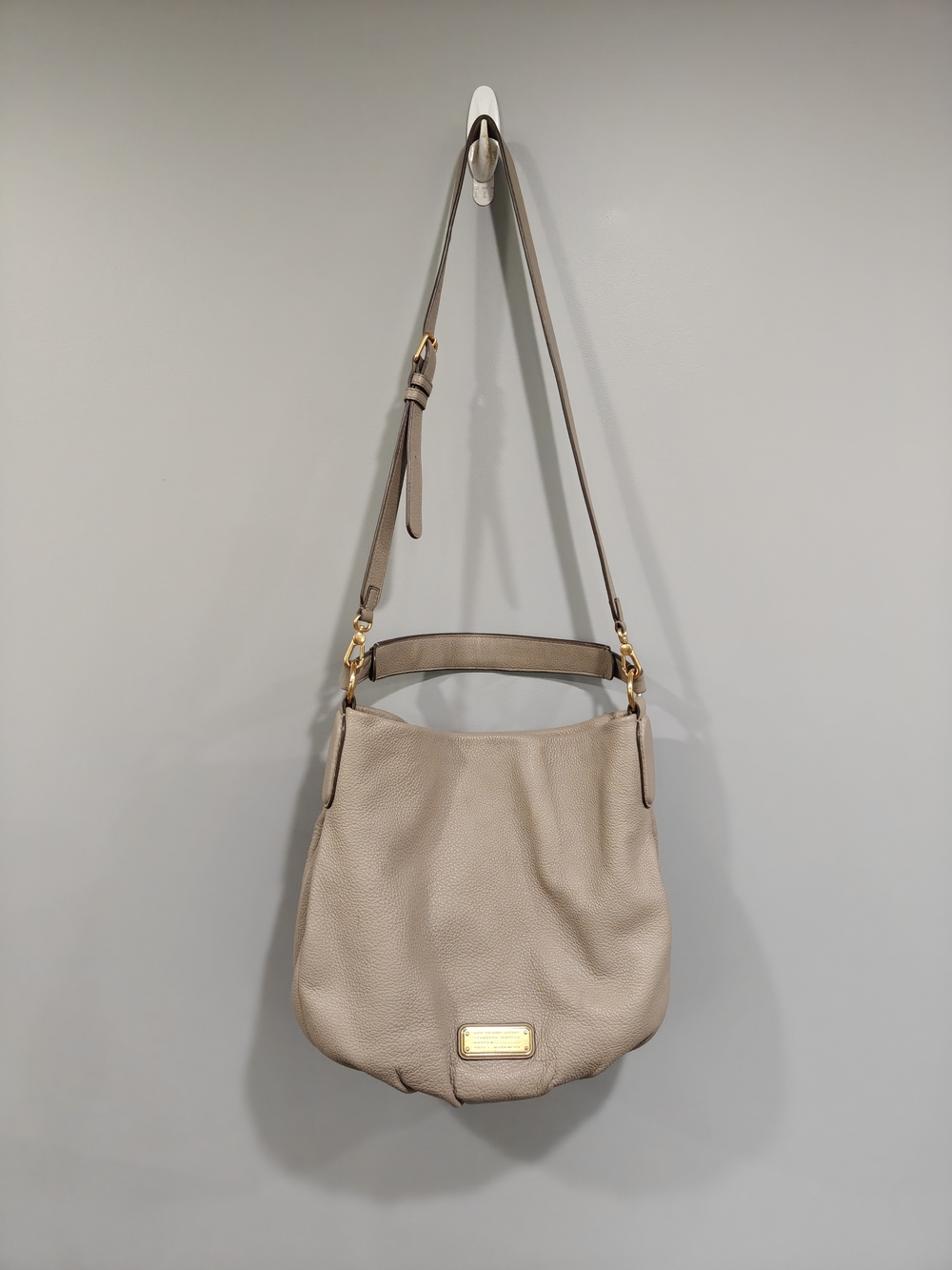 Marc by Marc Jacobs Classic Q Hillier Hobo Bag In Taupe